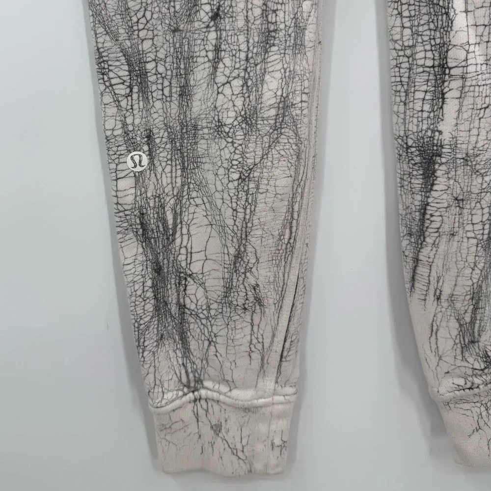 Lululemon Warm Down Jogger 7/8 Length | Thread Dye White Black | Size 0